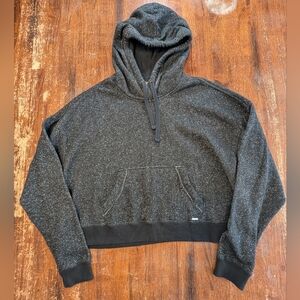 Hollister Metallic Cropped Hoodie Top Shirt Streetwear Cute Unique Casual Used M